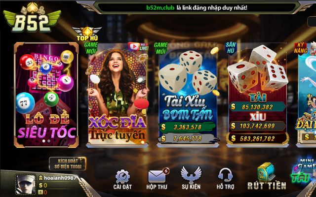 Cổng game bài B52 club – Đánh bài rút tiền qua atm