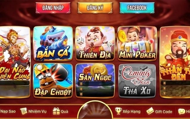 Hệ thống games cực đa dạng