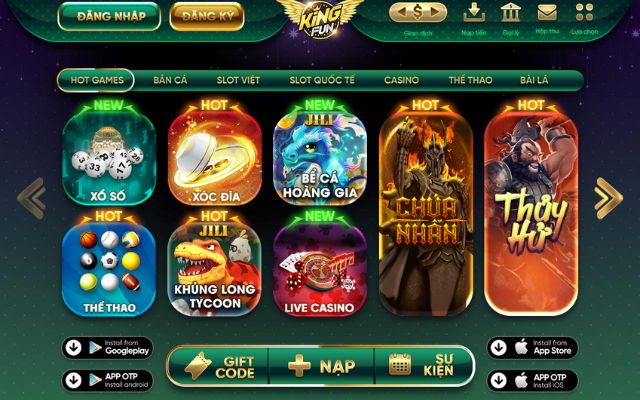 Kingfun- Game đỉnh cao cho người chơi 2023